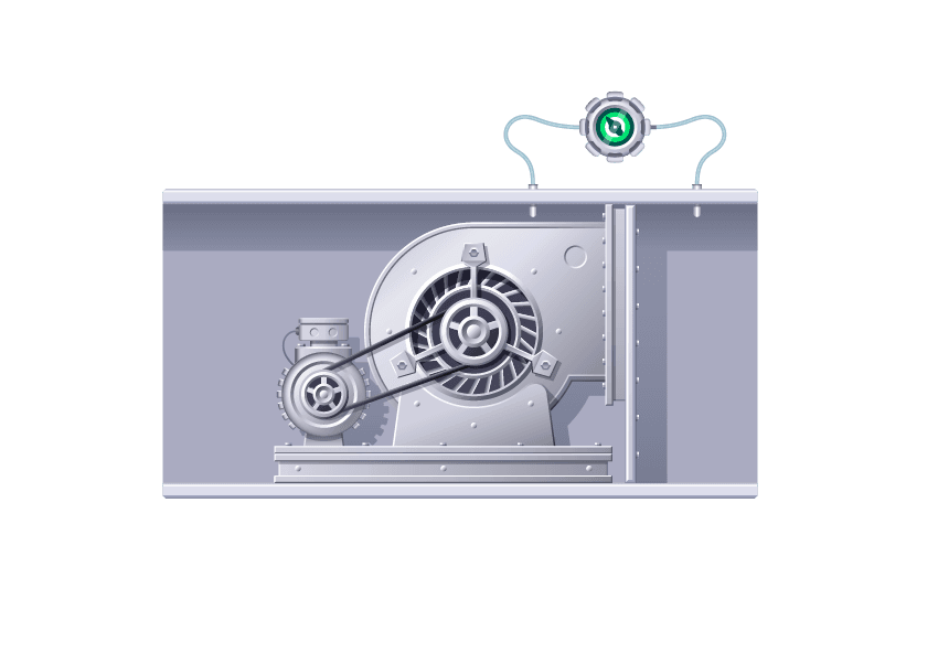 Belt Driven Blower Fan Right